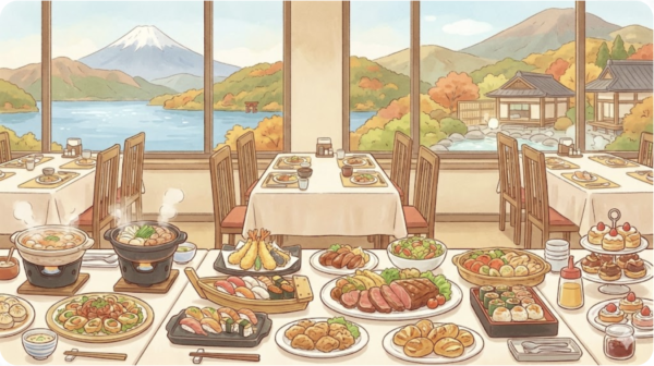箱根でランチビュッフェが楽しめる人気のホテル9選