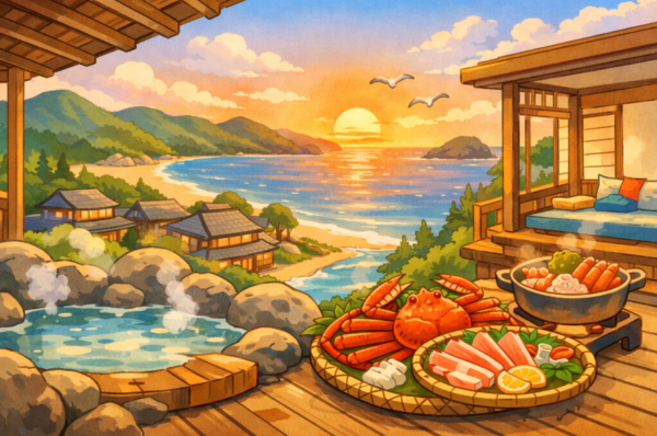 【関西】露天風呂付き客室でカニを安く楽しめる宿7選｜京都北部・夕日ヶ浦温泉特集