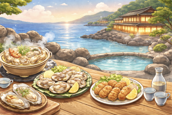 兵庫で牡蠣づくしを楽しめる宿3選!絶景温泉や部屋食付きプランも