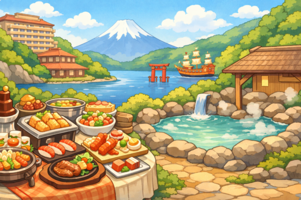 箱根ホテルビュッフェはいくら？料金目安と人気宿3選